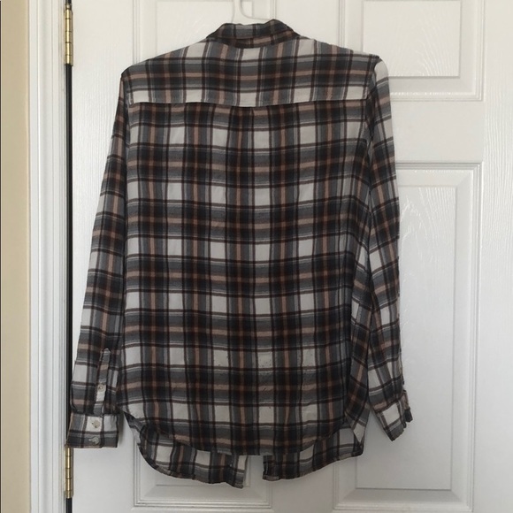 Brown/Tan Flannel Shirt - Picture 2 of 2